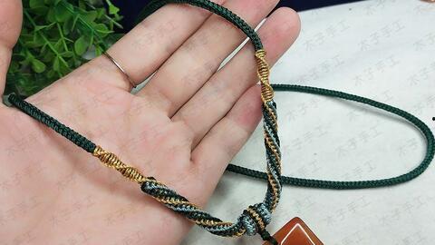 怎样编项链绳视频教程,如何制作个性项链绳的完整教程